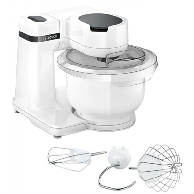 Купити Кухонная машина Bosch 700Вт, чаша-пластик, корпус-пластик, насадок-3, белый (MUMS2AW00)
