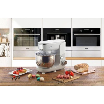 Кухонная машина Gorenje 1000Вт, чаша-металл, корпус-металл/пластик, насадок-6, белый (MMC1005W)