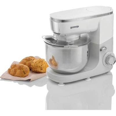 Кухонная машина Gorenje 1000Вт, чаша-металл, корпус-металл/пластик, насадок-6, белый (MMC1005W)