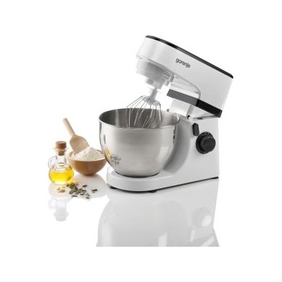 Купити Кухонная машина Gorenje 800Вт, чаша-металл, корпус-пластик, насадок-3, белый (MMC700LBW)