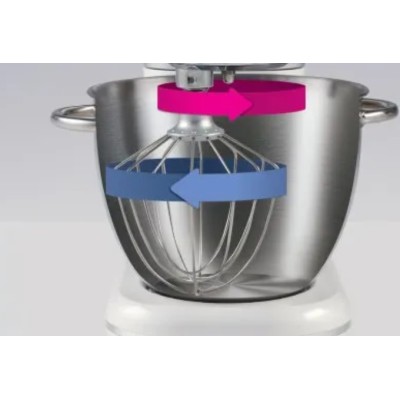 Кухонная машина Gorenje 800Вт, чаша-металл, корпус-пластик, насадок-3, белый (MMC700LBW)