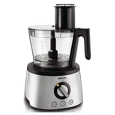 Кухонная машина Philips Avance Collection 1300Вт, чаша-пластик, корпус-металл, насадок-12, металл-черный (HR7778/00)