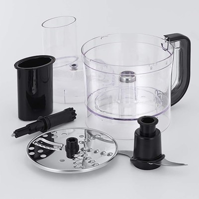 Кухонная машина Russell Hobbs Compact Home 500Вт, чаша-пластик, корпус-металл, насадок-4, серебристый (25280-56)