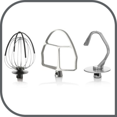 Купити Кухонная машина Tefal Masterchef Gourmet 1100Вт, чаша-металл, корпус-пластик, насадок-6, серый (QB516D38)