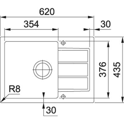 Купити Кухонні мийки Franke Sirius Tectonite SID 611-62 Slim Тектонайт/620x435х200/Нідерланди/Чорний (114.0497.937)