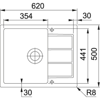 Купити Кухонні мийки Franke Sirius Tectonite SID 611-62 Тектонайт/620x500х200/Нідерланди/Сахара (114.0497.934)