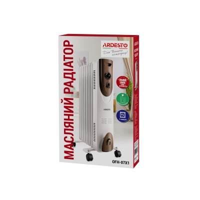 Масляный радиатор ARDESTO, 15м2, 1500Вт, мех. Масляный радиатор ARDESTO, 15м2, 1500Вт, мех.