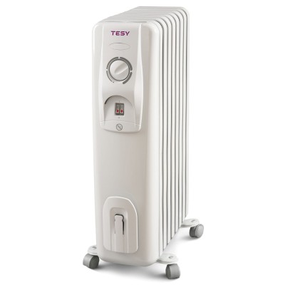 Масляный радиатор TESY CC 2510 E05 R 2500 Вт, 28 м2, 10 Т-образных секций, мех. 