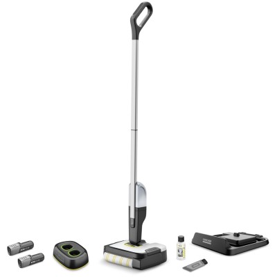 Машина поломоечная Karcher беспроводная FC 2-4 Battery Set + Batt+DUO Charger, вода -0.2л, автон. 