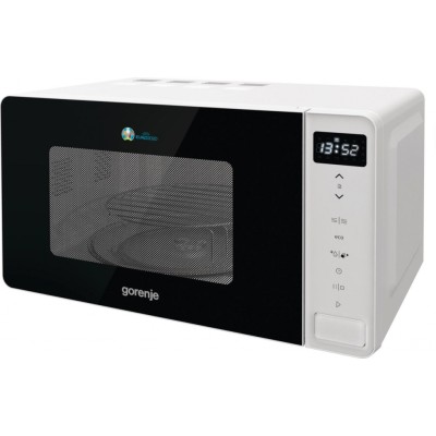 Микроволновая печь Gorenje MO20S4W/ 20 л/800 Вт./сенсорное упр./LED-дисплей/гриль/нержав.сталь (MO20S4WEU)
