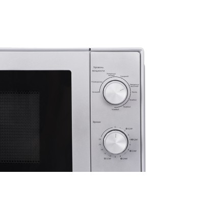 Микроволновая печь с грилем Beko MGC20100S - 20л./700Вт СВЧ + 800Вт гриль/механика/серебро (MGC20100S)