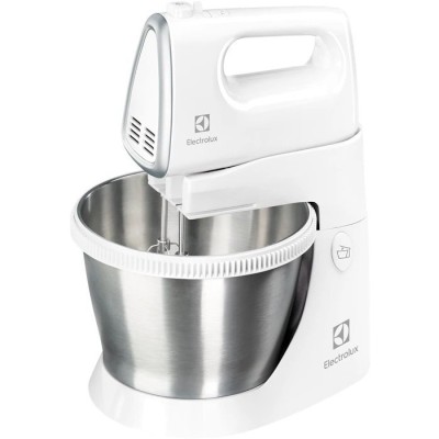 Миксер Electrolux стационарный 450Вт, насадки-4, чаша-металл, 3.5л, белый (ESM3300)