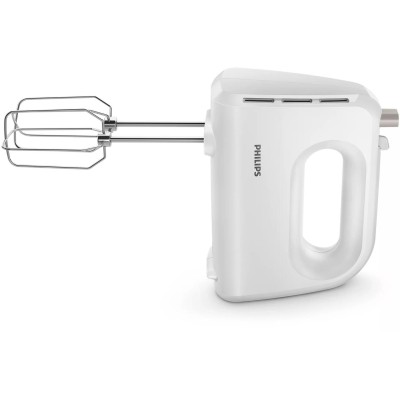 Миксер Philips ручной Daily Collection 300Вт, насадки-2, белый (HR3702/00)