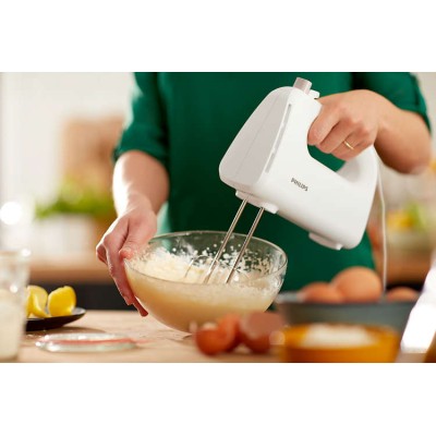 Купити Миксер Philips ручной Daily Collection 300Вт, насадки-2, турбо, белый (HR3705/00)
