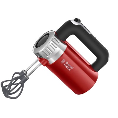 Миксер Russell Hobbs ручной Retro 500Вт, насадки-4, турбо, крассно-черный (25200-56)