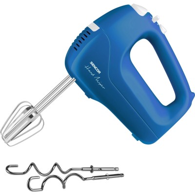 Миксер Sencor ручной 200Вт, насадки-2, турборежим, 5 скоростей, синий (SHM5402BL)