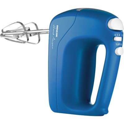 Миксер Sencor ручной 200Вт, насадки-2, турборежим, 5 скоростей, синий (SHM5402BL)