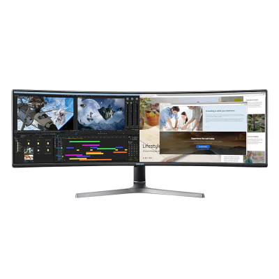Купити Монитор CURVED GAMING QLED LCD Samsung 48.9" C49RG90 DualQHD 4ms, 2xDP, HDMI, VA, USB, 120Hz, 32:9 (LC49RG90SSIXCI)