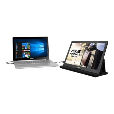 Монитор LCD 15.6" Asus MB169C+ USB Type-C, IPS, 1920x1080, 60Hz, 5ms, Flicker free, Low Blue Light (90LM0180-B01170)