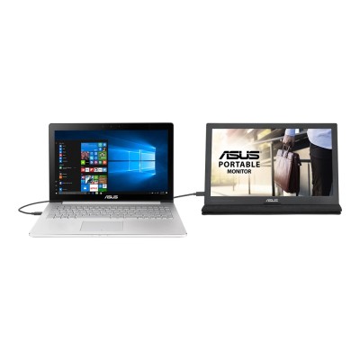 Монитор LCD 15.6" Asus MB169C+ USB Type-C, IPS, 1920x1080, 60Hz, 5ms, Flicker free, Low Blue Light (90LM0180-B01170)