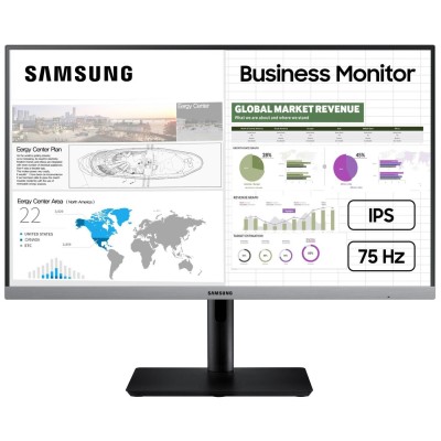 Монитор LCD 23.8" Samsung S24R650F FHD 5ms, D-Sub, HDMI,DP,USB-Hub,ІPS,Dark Blue Gray,Pivot (LS24R650FDIXCI)