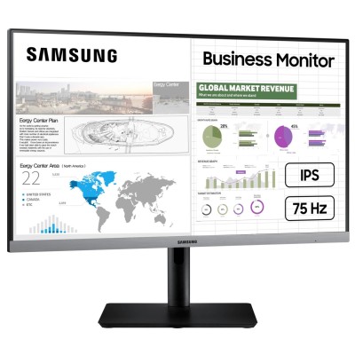 Монитор LCD 23.8" Samsung S24R650F FHD 5ms, D-Sub, HDMI,DP,USB-Hub,ІPS,Dark Blue Gray,Pivot (LS24R650FDIXCI)