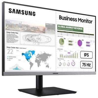 Монитор LCD 23.8" Samsung S24R650F FHD 5ms, D-Sub, HDMI,DP,USB-Hub,ІPS,Dark Blue Gray,Pivot (LS24R650FDIXCI)