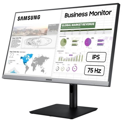 Монитор LCD 23.8" Samsung S24R650F FHD 5ms, D-Sub, HDMI,DP,USB-Hub,ІPS,Dark Blue Gray,Pivot (LS24R650FDIXCI)