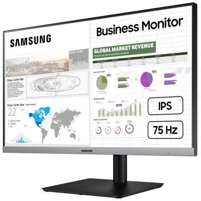 Монитор LCD 23.8" Samsung S24R650F FHD 5ms, D-Sub, HDMI,DP,USB-Hub,ІPS,Dark Blue Gray,Pivot (LS24R650FDIXCI)