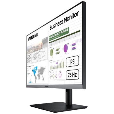 Монитор LCD 23.8" Samsung S24R650F FHD 5ms, D-Sub, HDMI,DP,USB-Hub,ІPS,Dark Blue Gray,Pivot (LS24R650FDIXCI)