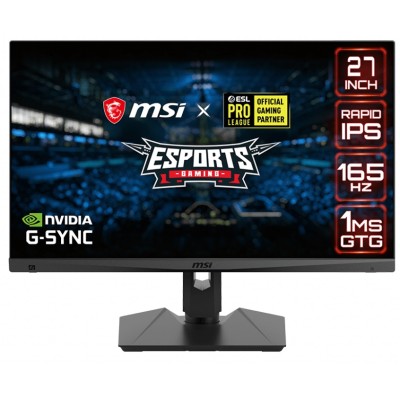 Монитор LCD 27" MSI Optix MAG274QRF, 2xHDMI, DP, 2xUSB, Type C, Earphone-out, IPS, 2560x1440, 165Hz, 1ms, DCI-P3 94%, G-Sync (OP