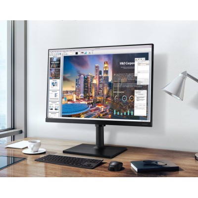 Монитор LCD 27" Samsung F27T450F, HDMI, DP, mini-jack 3,5mm, USB, IPS, Pivot, 1920x1080, 75Hz, 5ms (LF27T450FQIXCI)