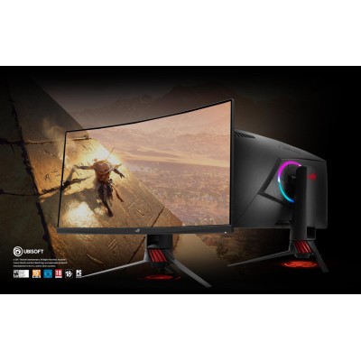 Монитор LCD 31.5" Asus XG32VQR 2xHDMI, DP, USB3.0, Audio, VA, 2560x1440, 144Hz, 4ms, 125%sRGB, CURVED, FreeSync, HDR400 (90LM03S