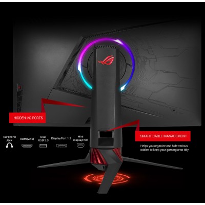 Монитор LCD 31.5" Asus XG32VQR 2xHDMI, DP, USB3.0, Audio, VA, 2560x1440, 144Hz, 4ms, 125%sRGB, CURVED, FreeSync, HDR400 (90LM03S
