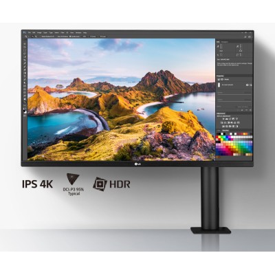 Купити Монитор LCD 31.5" LG 32UN880-B 2xHDMI, DP, USB-C, MM, IPS, Pivot, 3840x2160(4K) 95%DCI-P3, HDR10 (32UN880-B)