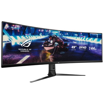 Монитор LCD 49" Asus ROG Strix XG49VQ 2xHDMI, DP, MM, USB, VA, 3840x1080, 32:9, 144Hz, 4ms, CURVED, FreeSync (90LM04H0-B01170)