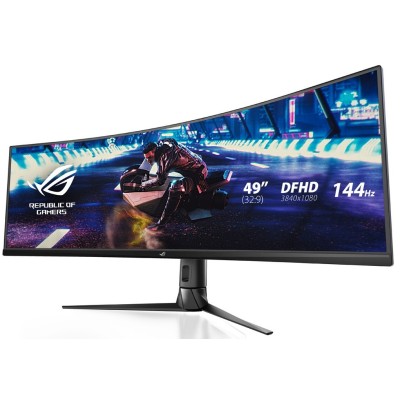 Монитор LCD 49" Asus ROG Strix XG49VQ 2xHDMI, DP, MM, USB, VA, 3840x1080, 32:9, 144Hz, 4ms, CURVED, FreeSync (90LM04H0-B01170)