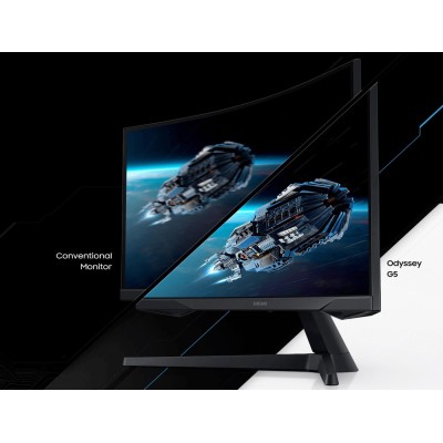 Монитор LCD Samsung 31.5" Odyssey G5 LC32G55T, DP, 2*HDMI, VA, 2560x1440, CURVED, 1ms, 144Hz, FreeSync (LC32G55TQWIXCI)