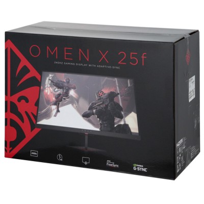 Монитор LED LCD HP 24.5" OMEN X 25f FHD,240Hz,FreeSync,1ms,D-Sub,HDMI,TN (4WH47AA)