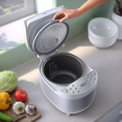 Мультиварка Philips All-in-One, 980Вт, чаша-5л, электронное управл., пластик, белый (HD4713/40)