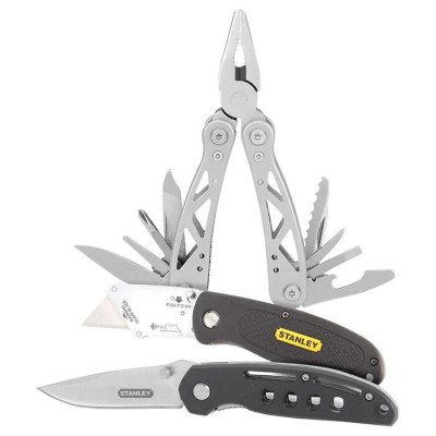 Мультиинструмент STANLEY + складной Нож + выдвижной нож, набор 3 ед. 