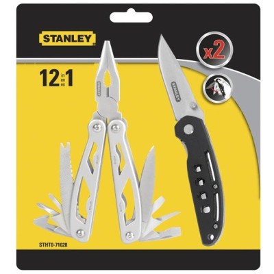 Мультиинструмент STANLEY + складной нож, набор 2 ед. 