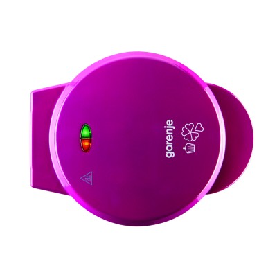 Купити Мультимейкер Gorenje 700Вт, вафельниця, 2 пластины, тефлон, корпус-пластик, розовый (WCM702PW)