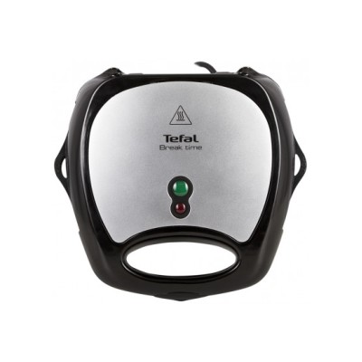 Мультимейкер Tefal Break time 700Вт, тефлон, 3 пластины, корпус-пластик, черно-серебристый (SW614831)