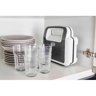 Мультимейкер Tefal Snack XL 850Вт, тефлон, 3 пластины, корпус-пластик, бело-черный (SW701110)