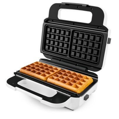 Мультимейкер Tefal Snack XL 850Вт, тефлон, 3 пластины, корпус-пластик, бело-черный (SW701110)