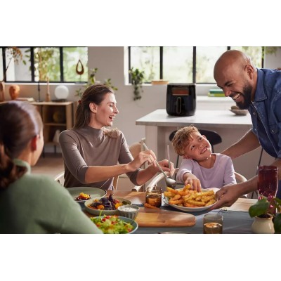 Купити Мультипечь Philips Airfryer 3000 Series Xl, 1700Вт, чаша-5.6л, сенсорное управл., пластик, черный (HD9257/80)