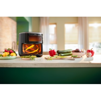 Мультипечь Philips Airfryer 3000 Series Xl, 1700Вт, чаша-5.6л, сенсорное управл., пластик, черный (HD9257/80)