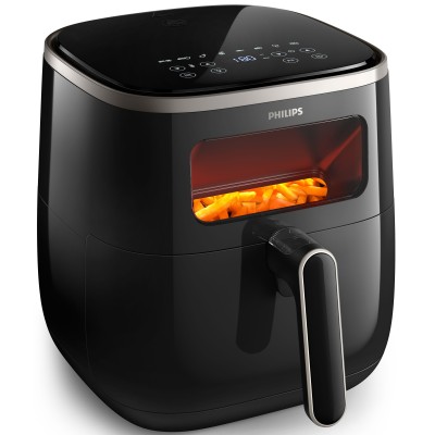 Мультипечь Philips Airfryer 3000 Series Xl, 1700Вт, чаша-5.6л, сенсорное управл., пластик, черный (HD9257/80)