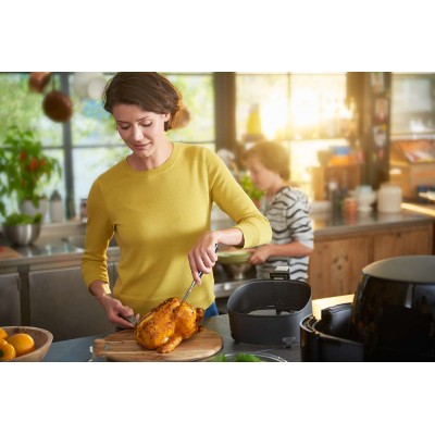 Купити Мультипечь PHILIPS Airfryer XXL, 2225Вт, чаша-1,4л, сенсорное, пластик, черный (HD9650/90)